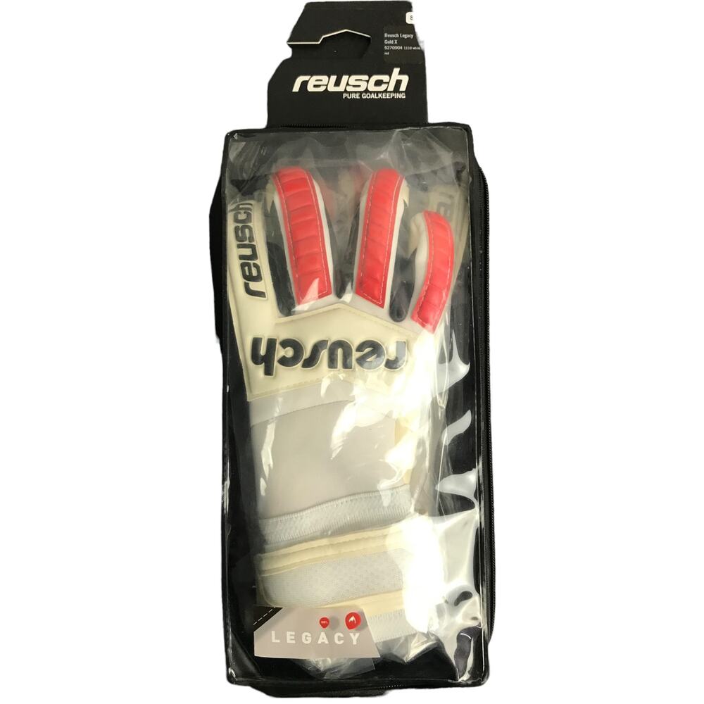 Reusch Legacy Gold X Soccer Gloves Size 8 Pure Goal Keeper Adhesion Boost NWT